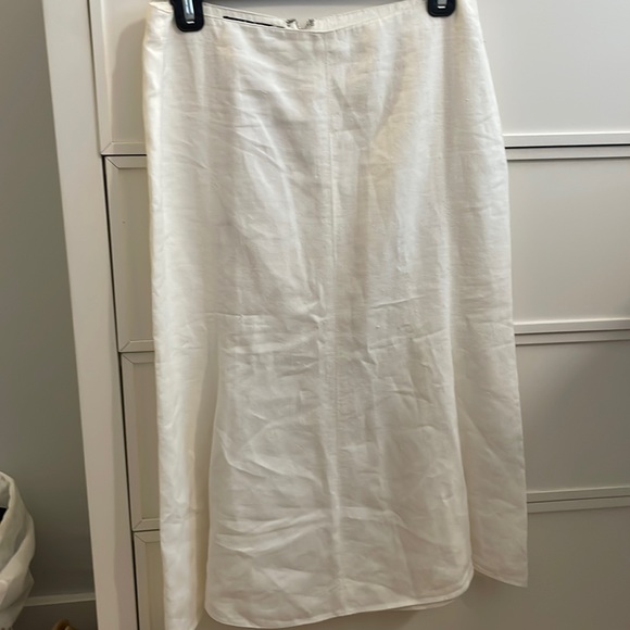 Calvin Klein Collection white linen skirt - Picture 1 of 9